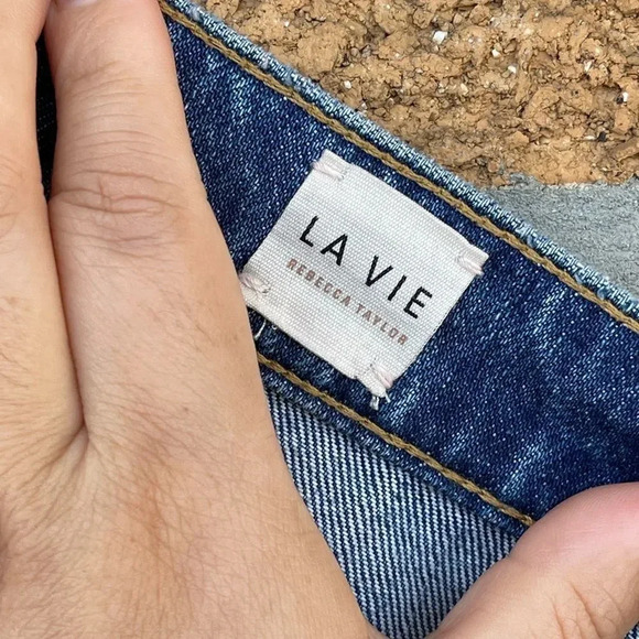 La Vie Rebecca Taylor Emilie High Waisted Jeans 26 - Picture 11 of 14